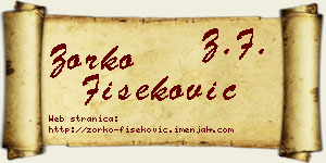 Zorko Fišeković vizit kartica